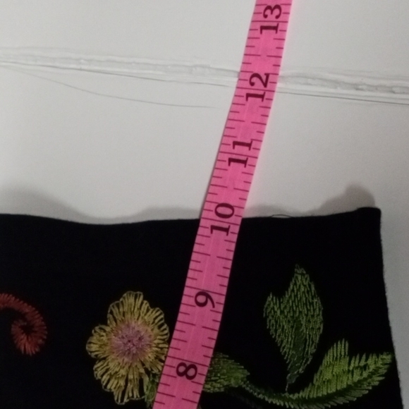 ASOS Women’s Dress, US 8, Black Embroidery Floral Print,  smock style, short sle - Picture 14 of 14